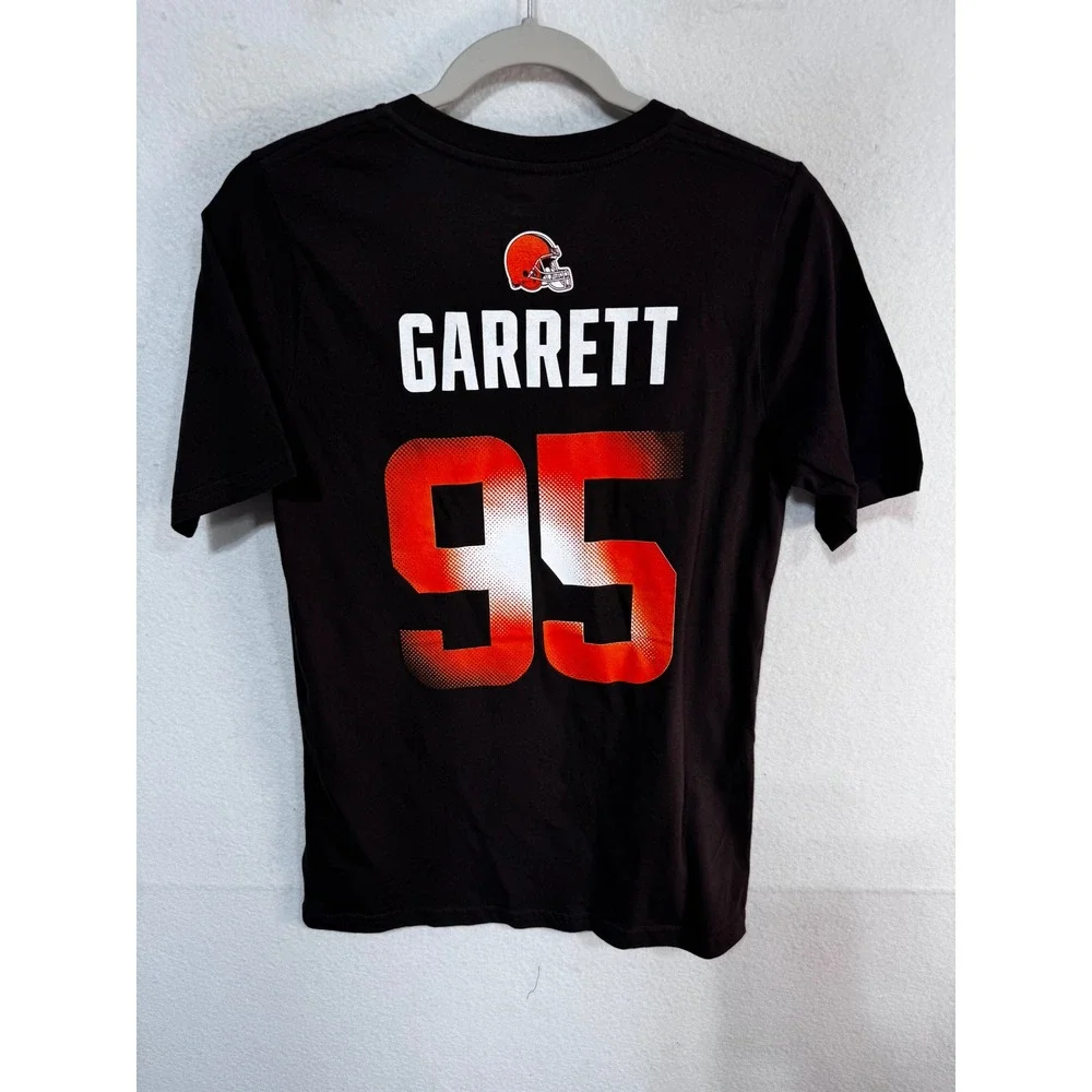 NFL Cleveland Browns Myles Garrett #95 Graphic T-Shirt Kids Youth M 10/12 Brown